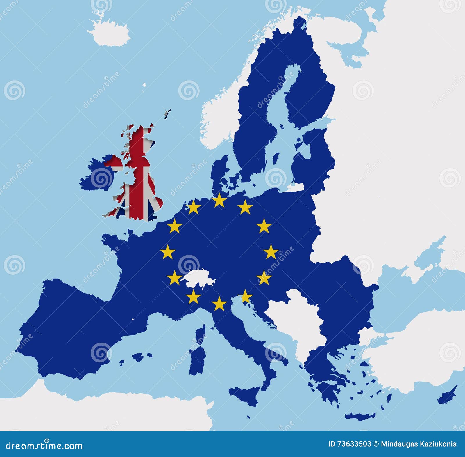 EUROPEAN UNION UNITED KINGDOM Map Shape EU-UK Europe-British 50mm Stickers x4 