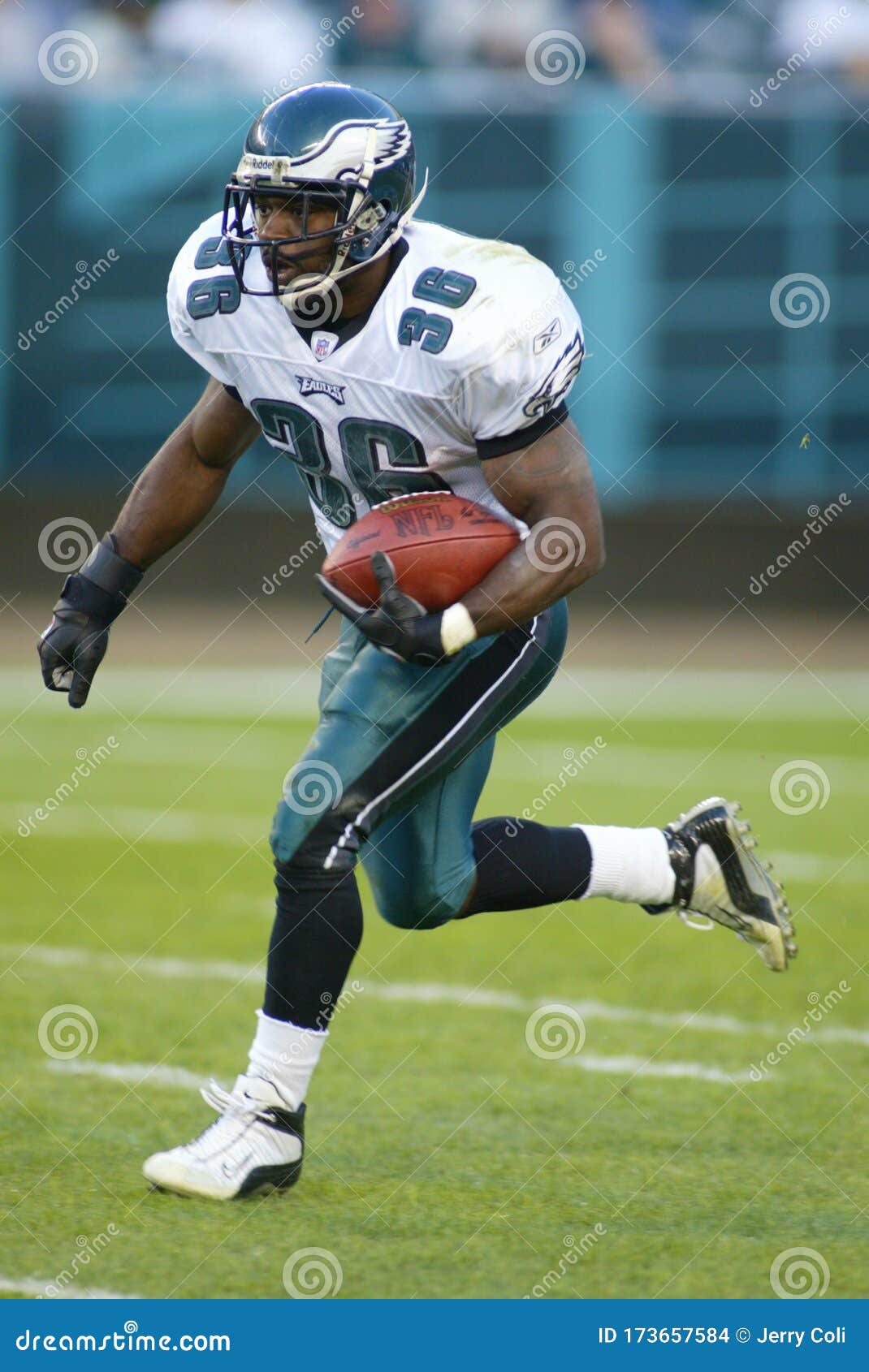 Brian Westbrook editorial stock image. Image of sports - 173657584