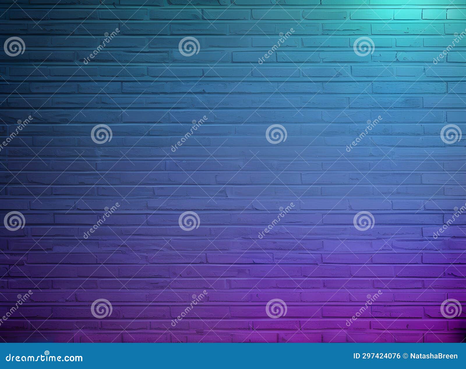 brick background 3d with shadows neon color
