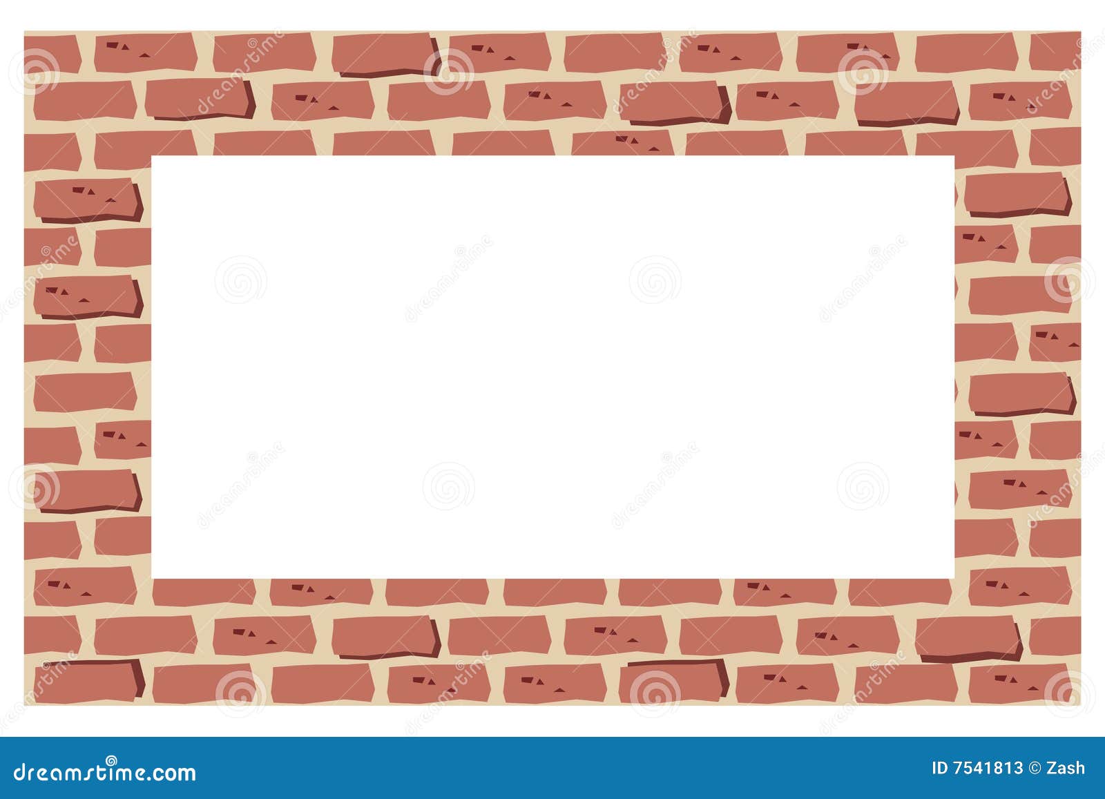 Stock Photos Brick border or frame. Image 7541813