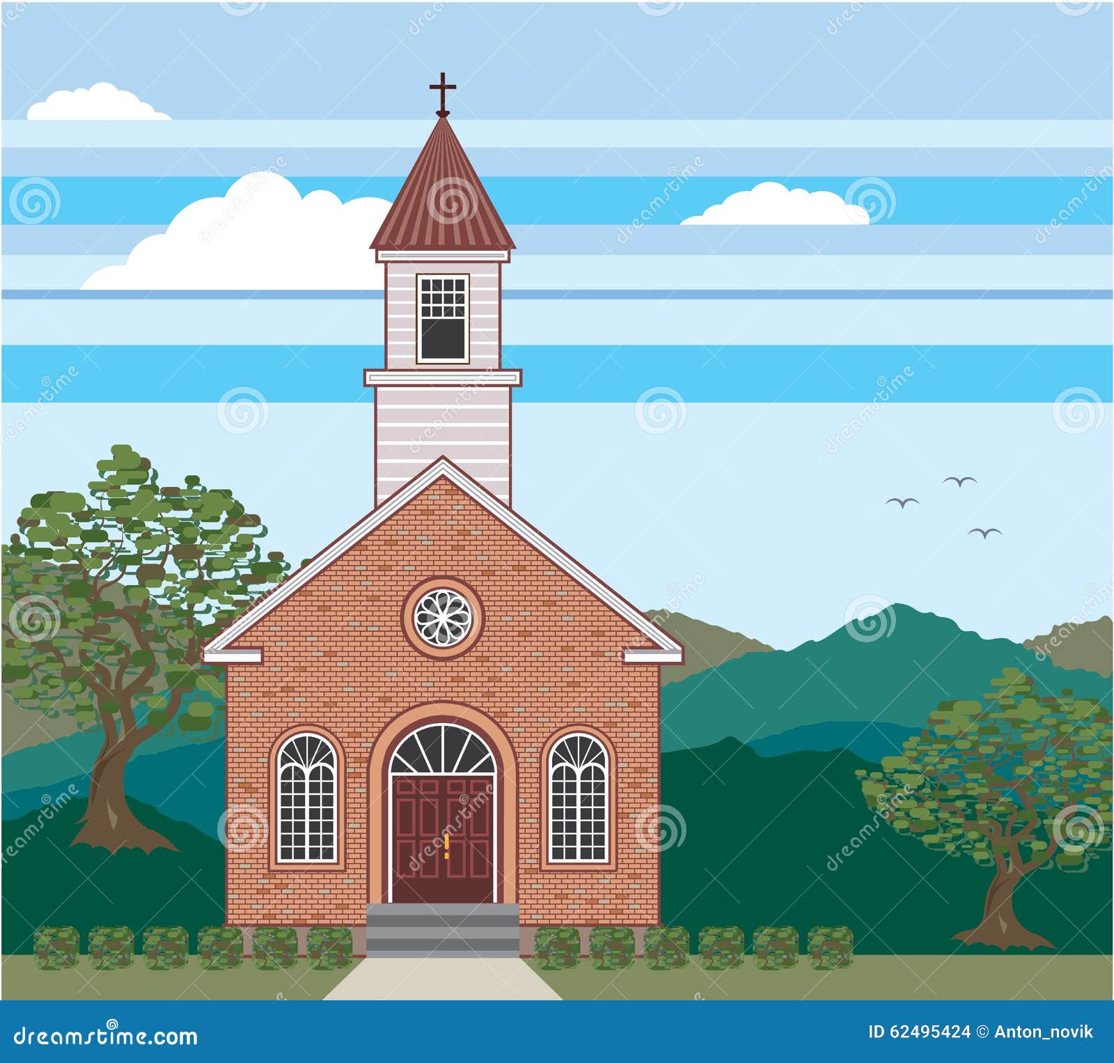 Christian and catholic church symbol design – Lizenzfreie Vektorgrafik |  VectorStock, image size:1600x1526