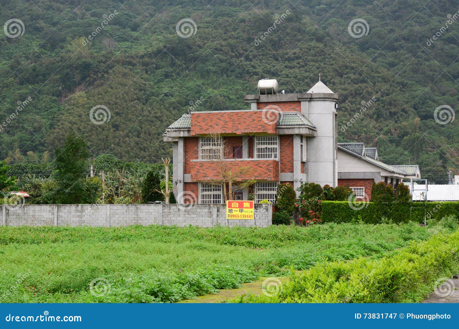 A Brick House in Hualien, Taiwan Editorial Photography Image of