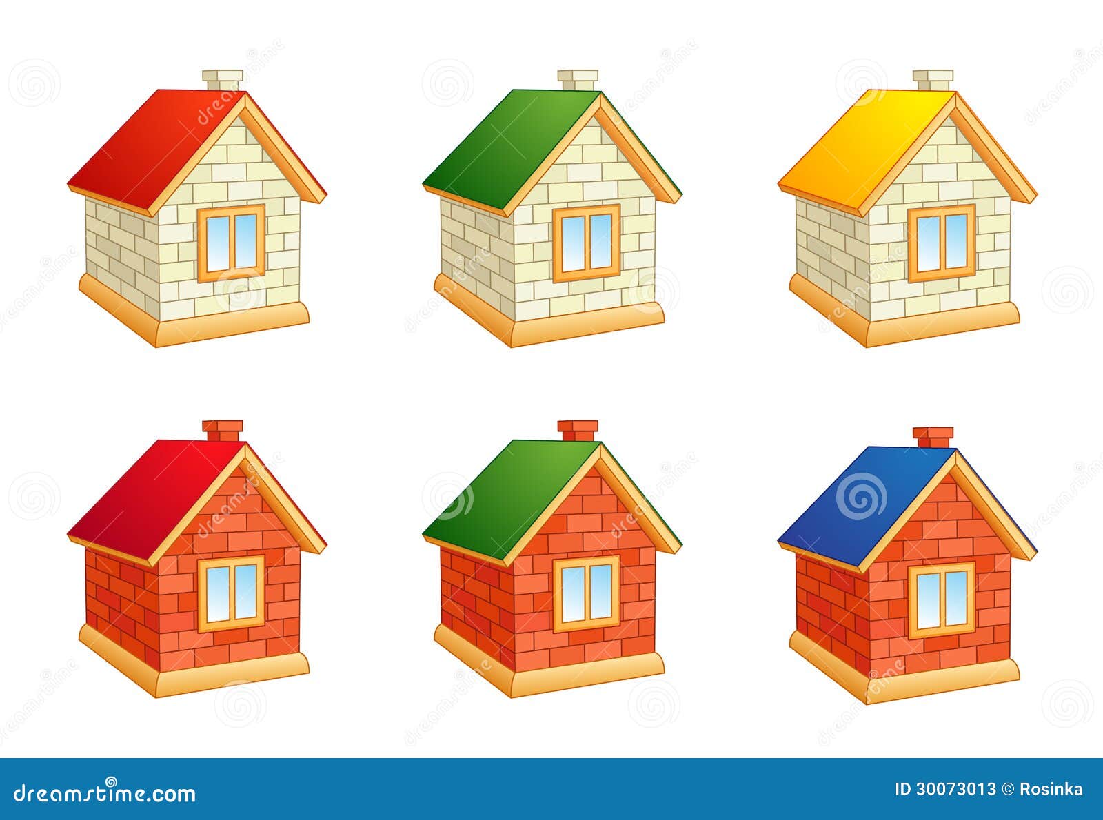 Brick houses stock vector. Illustration of lodge, brick 30073013