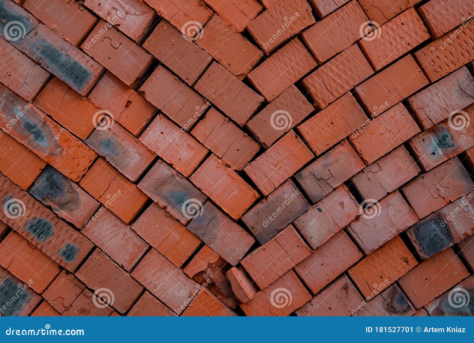 Brick Pallet Stock Construction Material Background Texture Stock Image