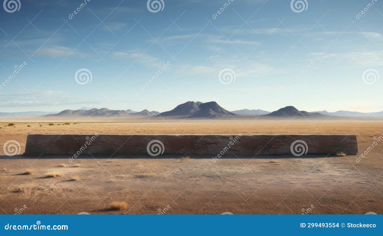 empty bench and majestic mountains: realistic landscapes with soft edges