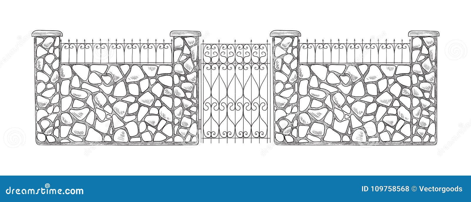 90 Drawing Of The Picket Fences Illustrations RoyaltyFree Vector  Graphics  Clip Art  iStock