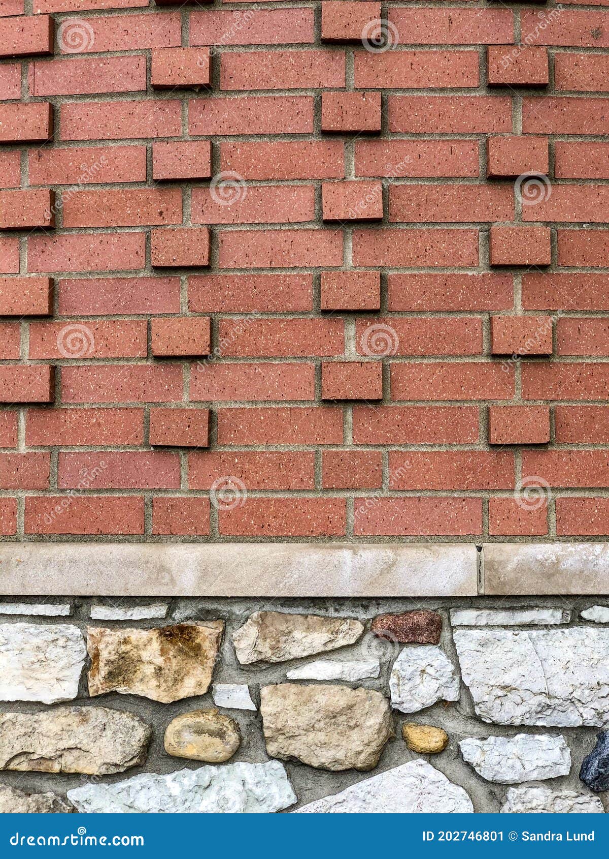 Brick and Stone Wall Background Stock Image Image of sticking, stone