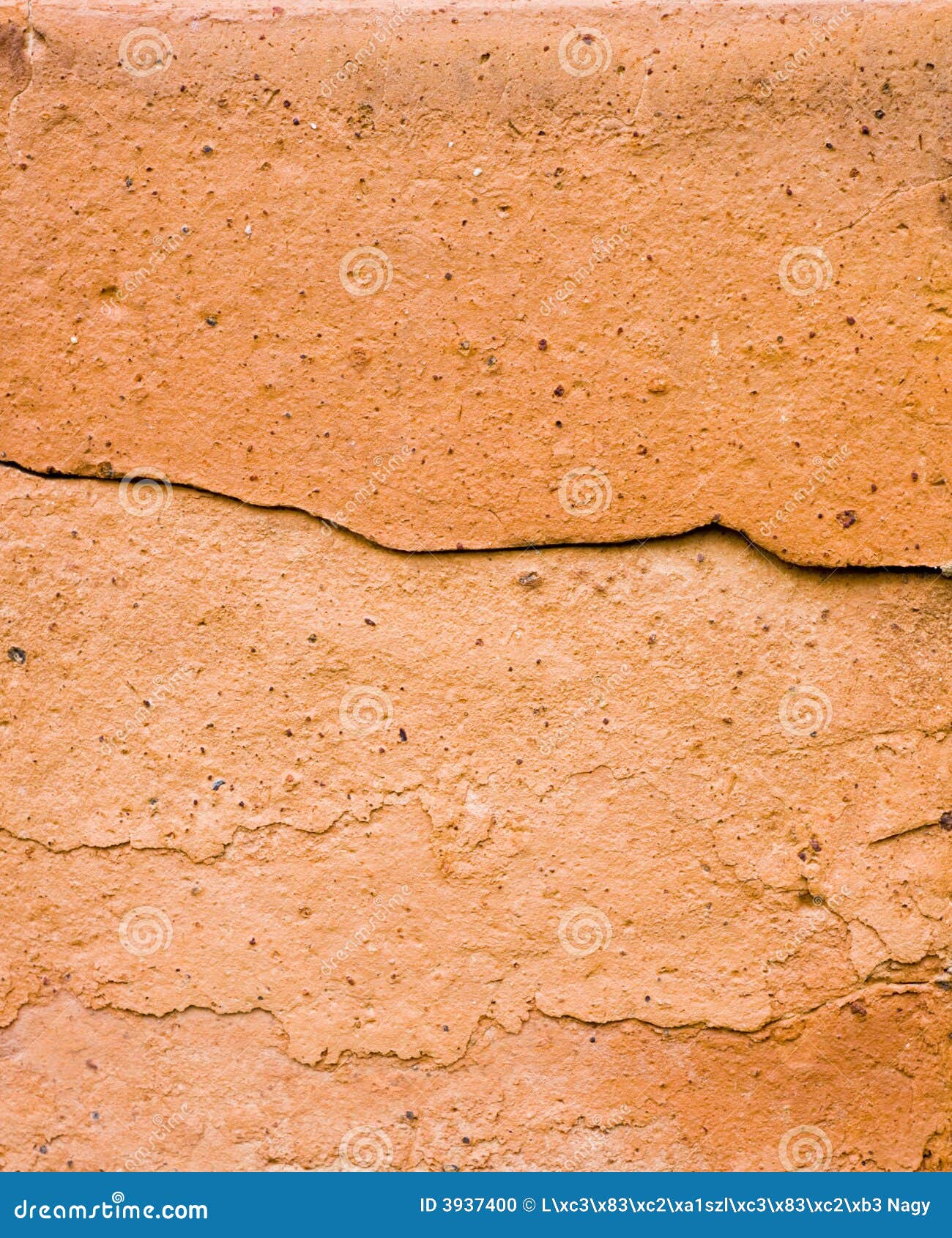 Brick surface. Rugged surface of an old brick