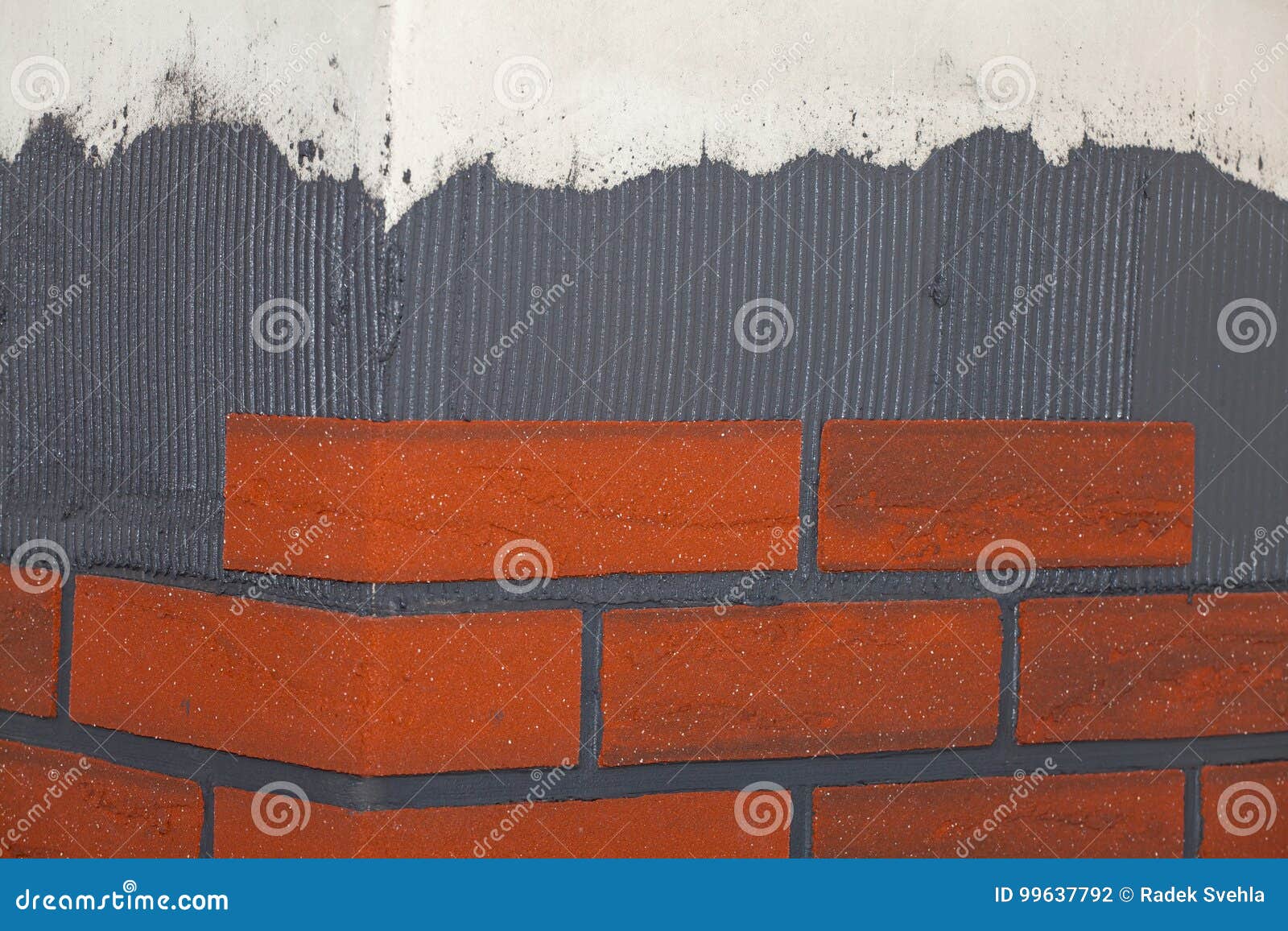 Brick tiles on the walls. stock photo. Image of material 99637792