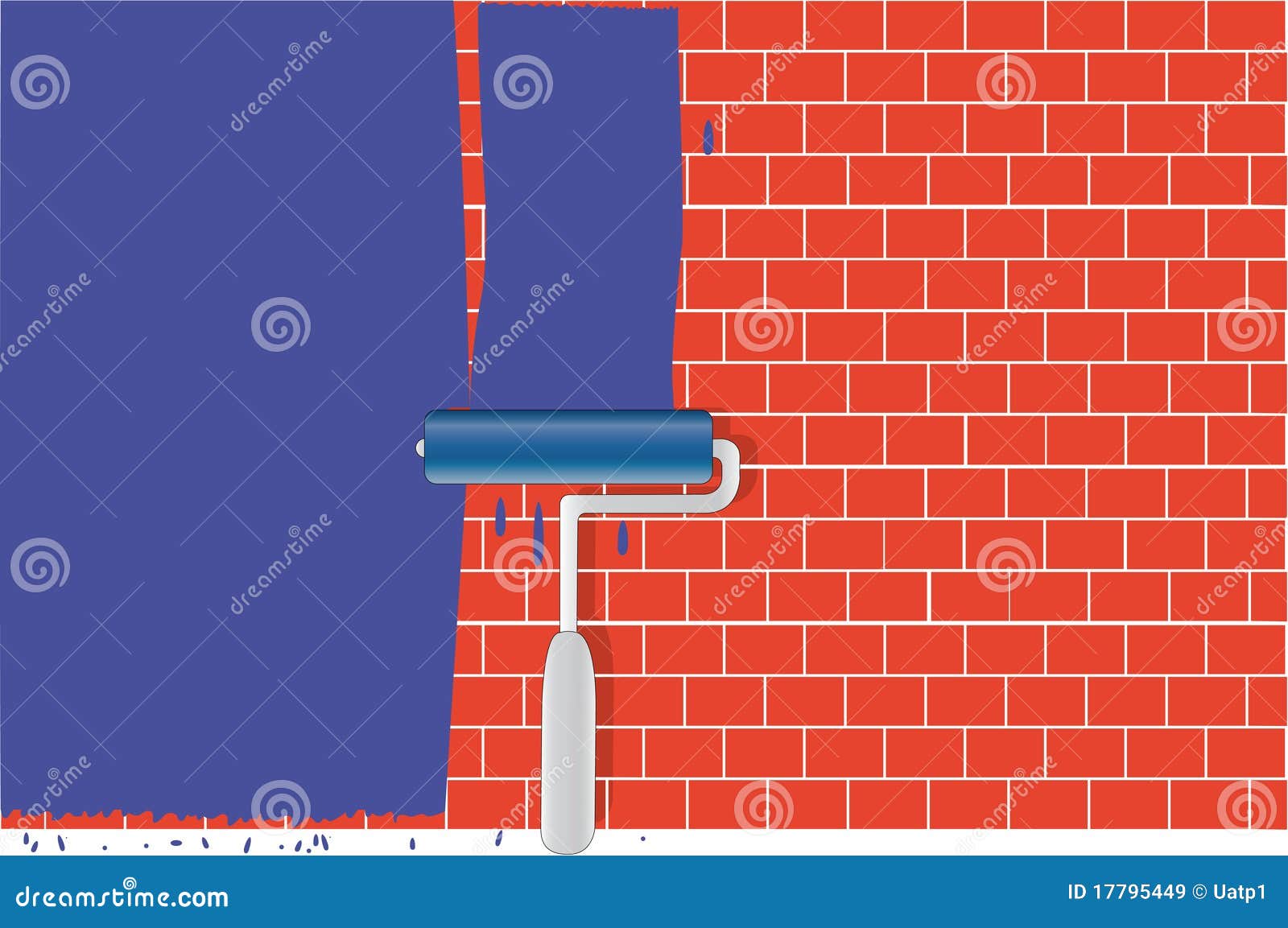 Brick wall stock illustration. Illustration of housework - 17795449