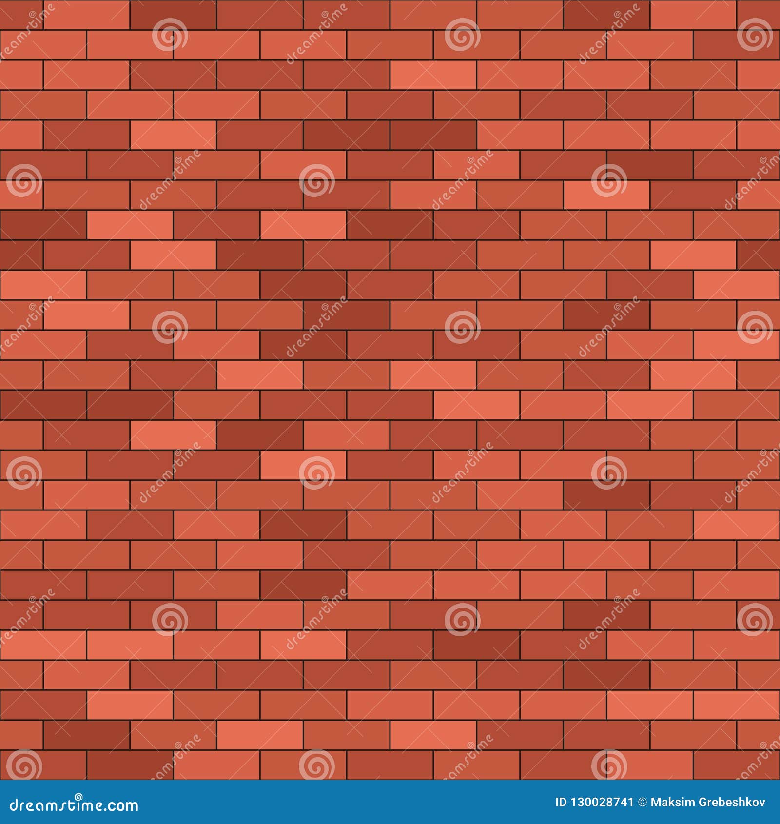 Brick wall background stock illustration. Illustration of element