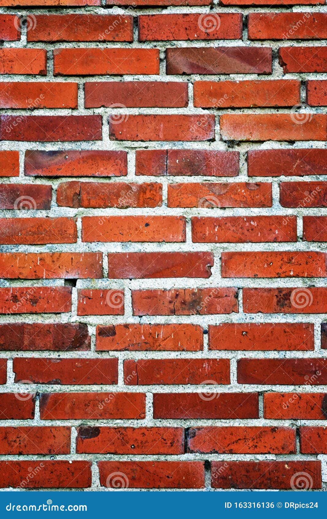 Brick Wall Background Vertical with Holes Stock Photo - Image of background,  brick: 163316136