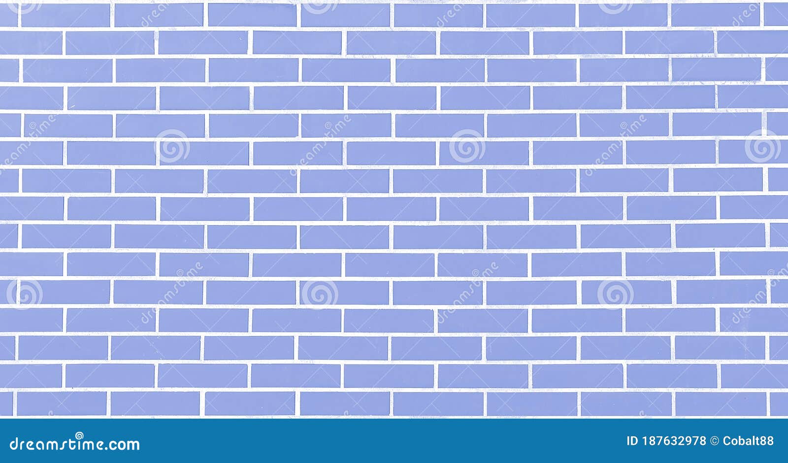 brick wall blue background