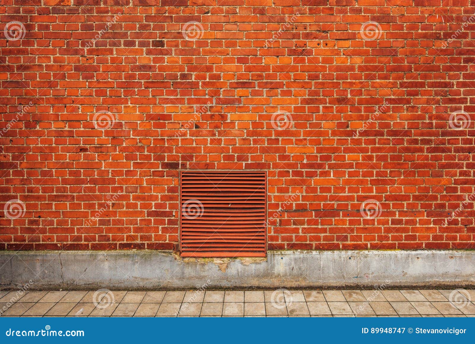brick wall building facade, urban street backdrop