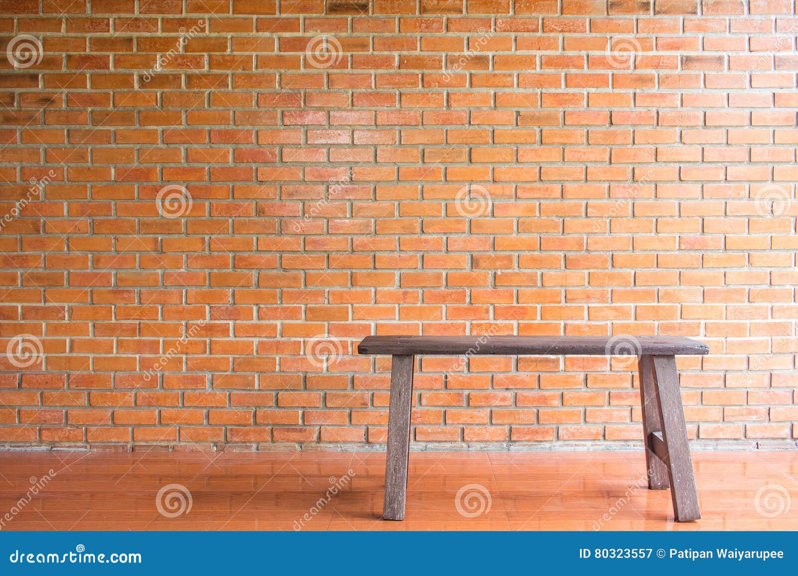 Brick wall and chair stock image. Image of modern, large 80323557