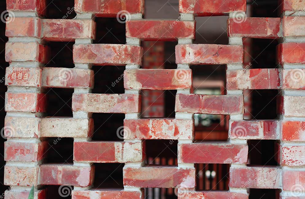 Brick Wall with Gaps in a Regular Pattern Texture. Background of Brick Wall Texture with Gap