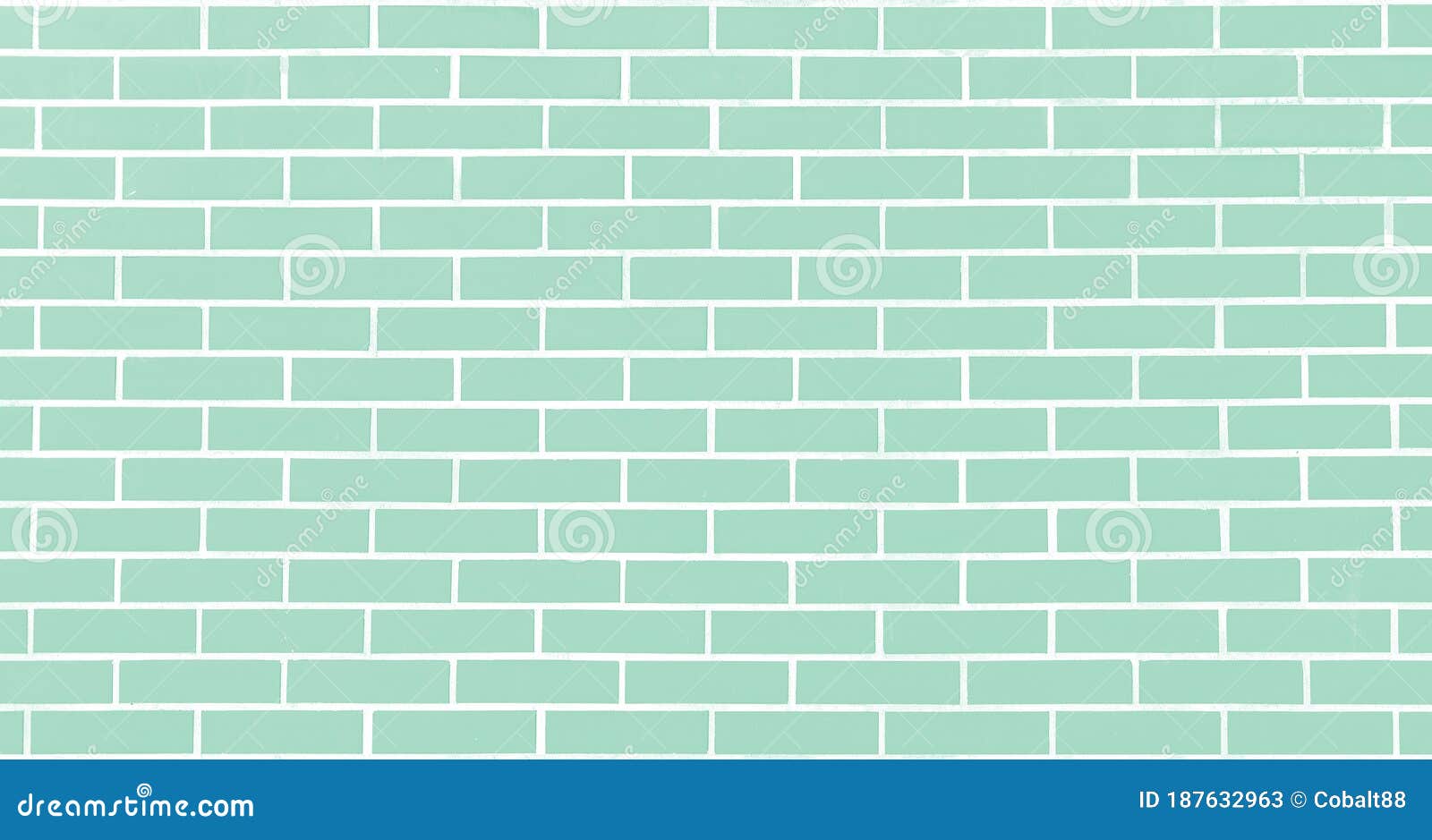 brick wall green background