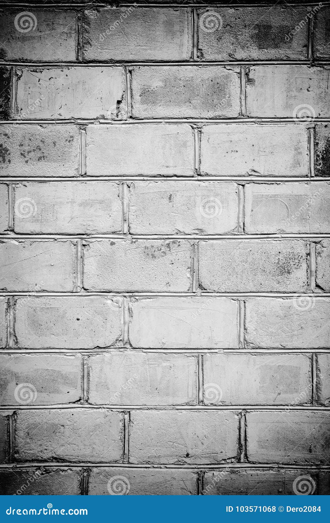 Black And White Effect Of Brick Wall For Background,, 55% OFF