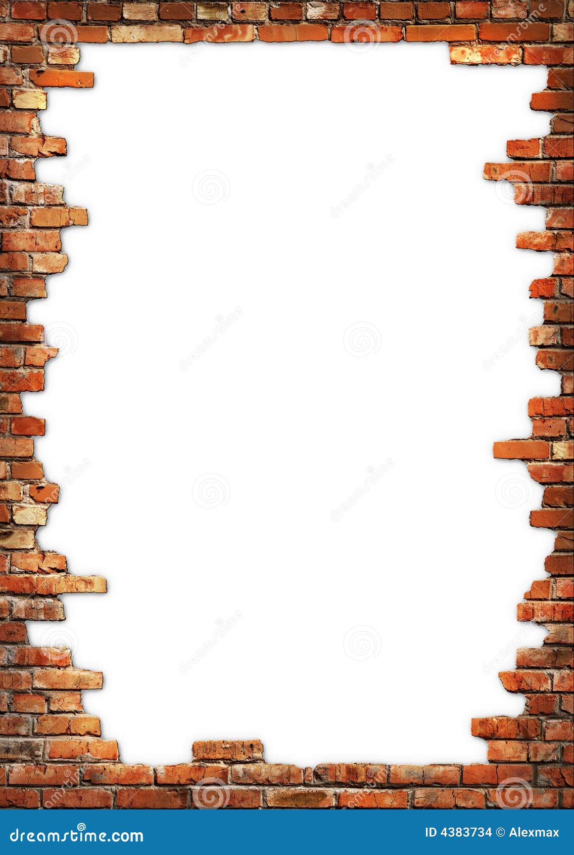 Brick Wall Grungy Frame Stock Images Image 4383734