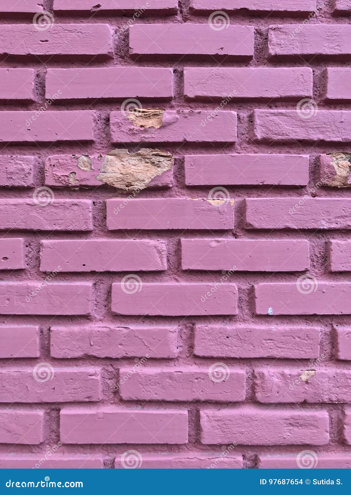 Red brick wall decoration stock photo. Image of tile 97687654