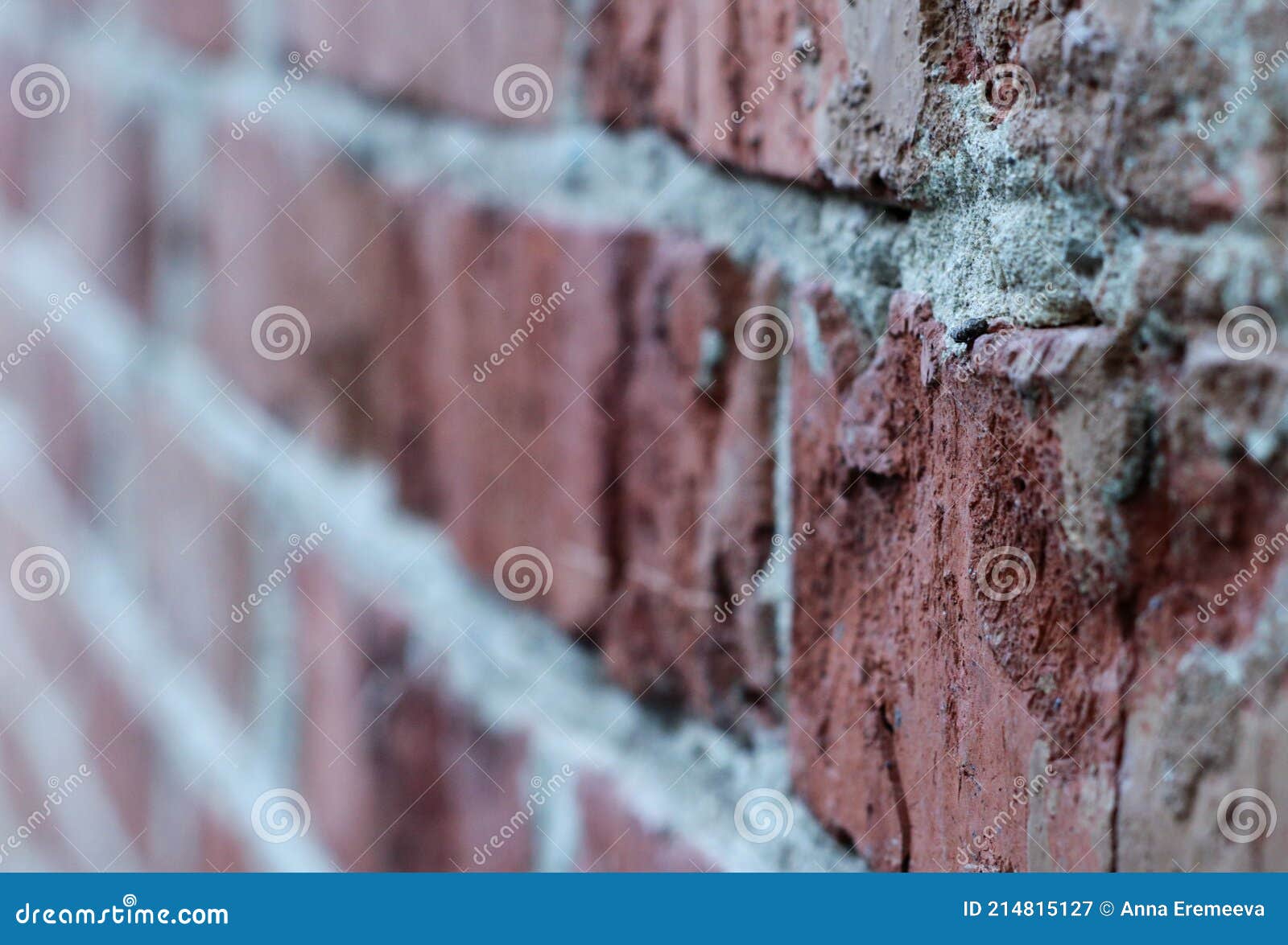 Brick Wall Ledge with Blurred Perspective Stock Image Image of aged