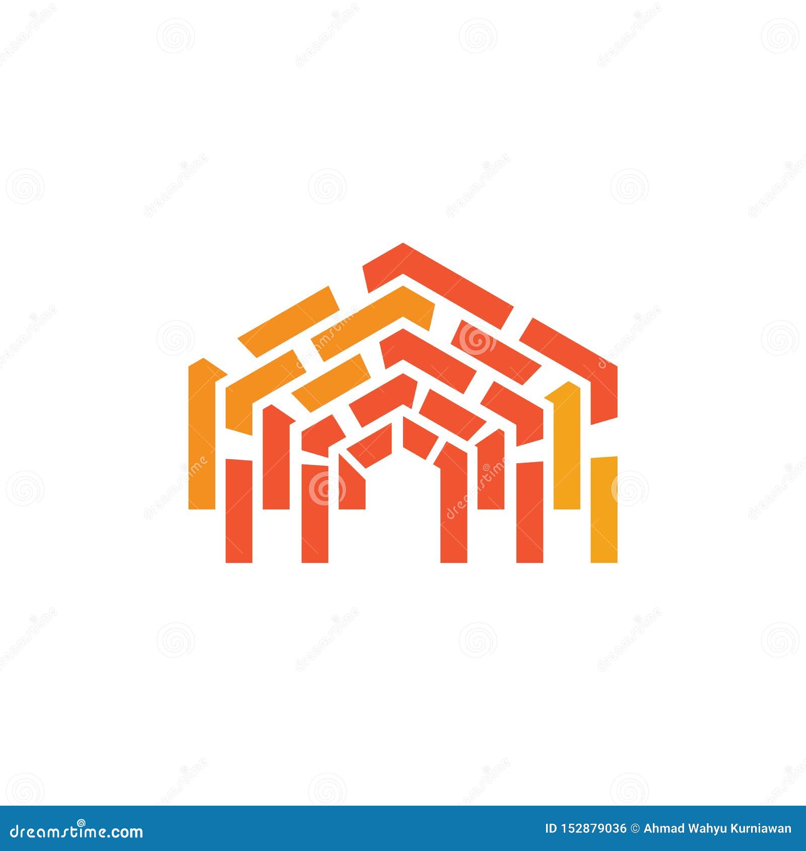 Download Brick wall logo vector stock vector. Illustration of ...