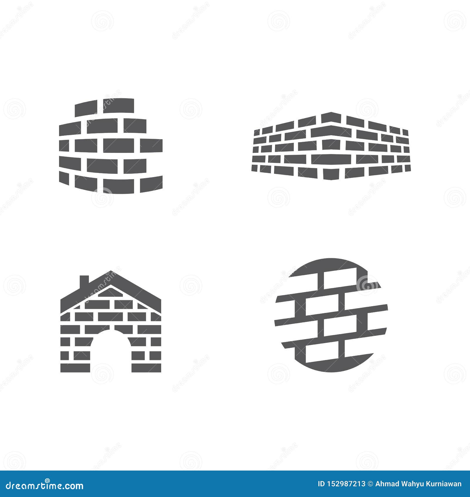 Download Brick wall logo vector stock vector. Illustration of ...