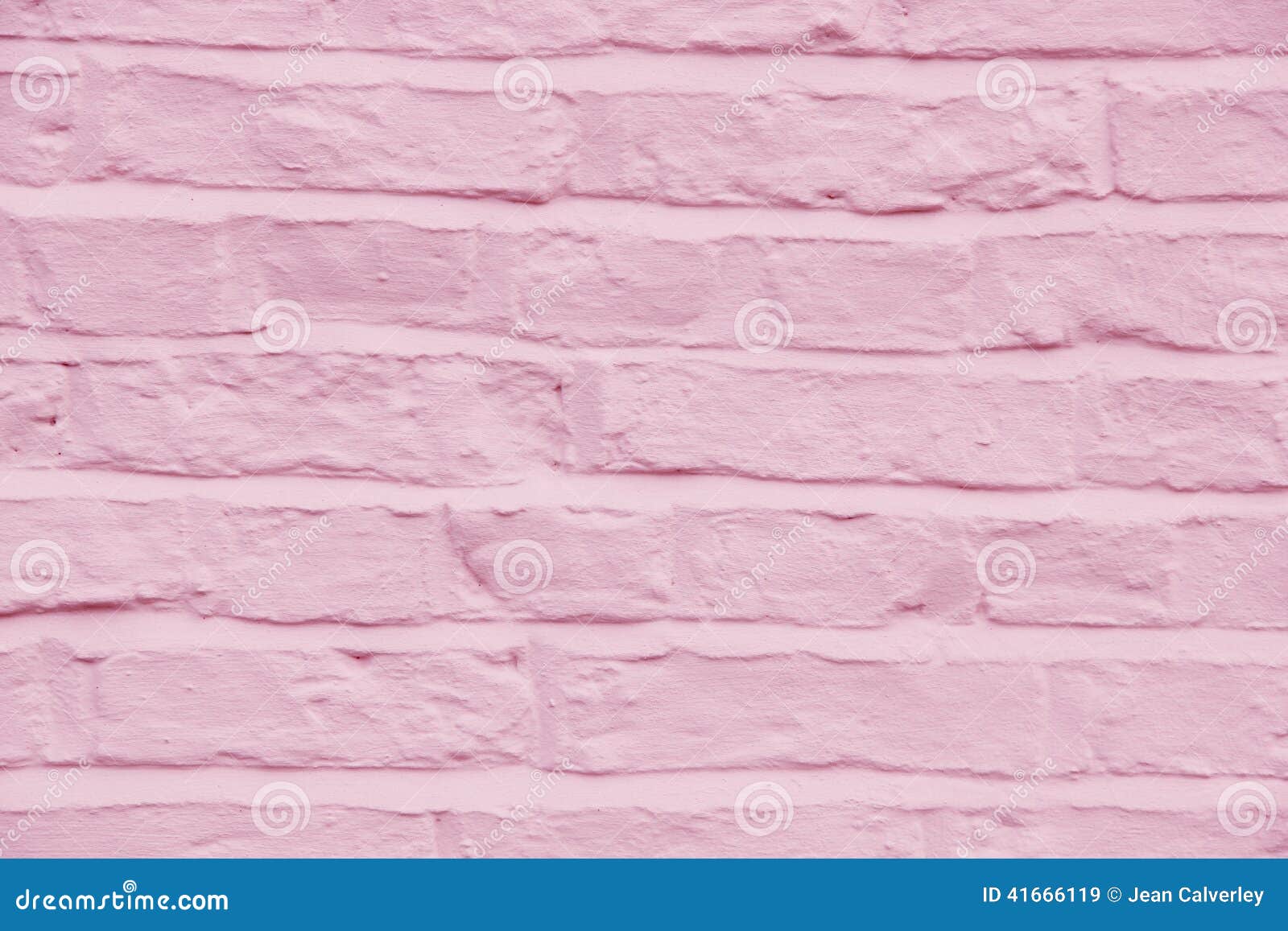Brick Wall Painted A Pretty Pink Color Background Stock 