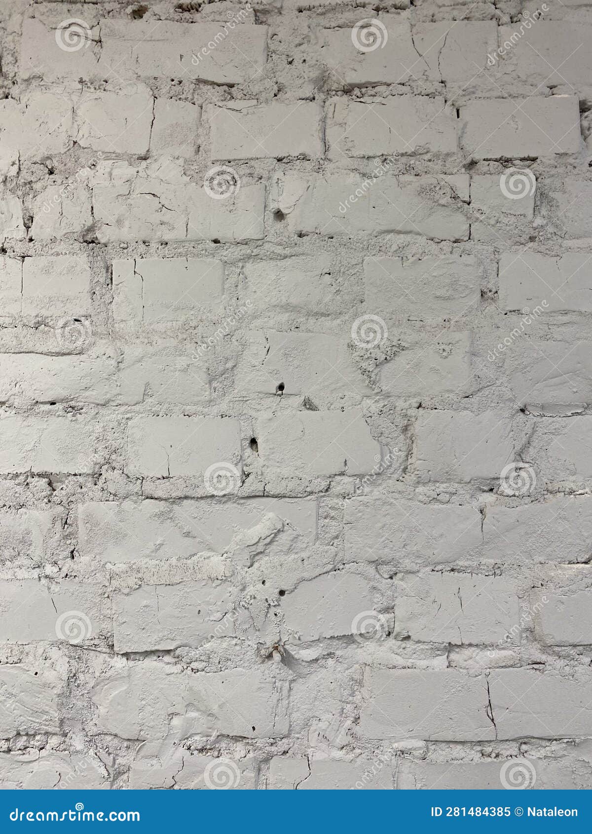 Brick wall, painted white stock illustration. Illustration of urban