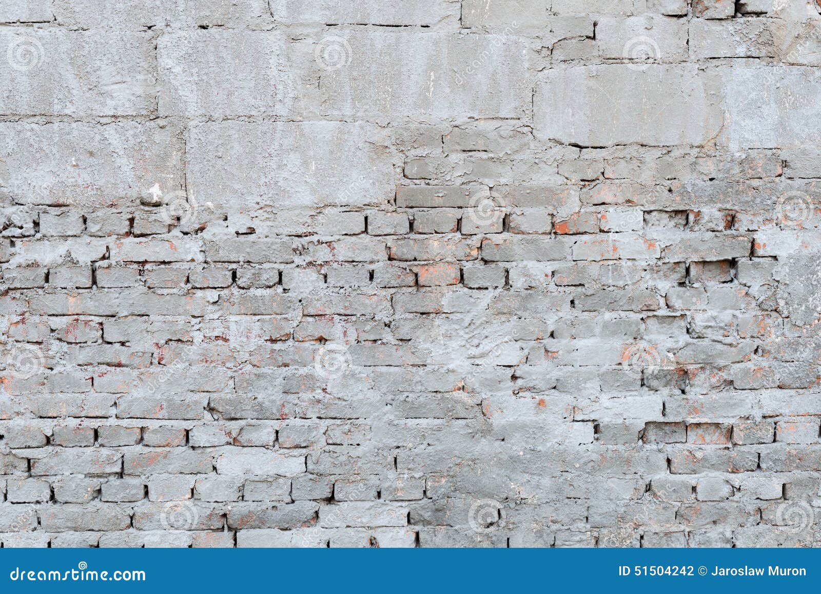 Brick Wall With Rendering Coat Stock Photo Image 51504242