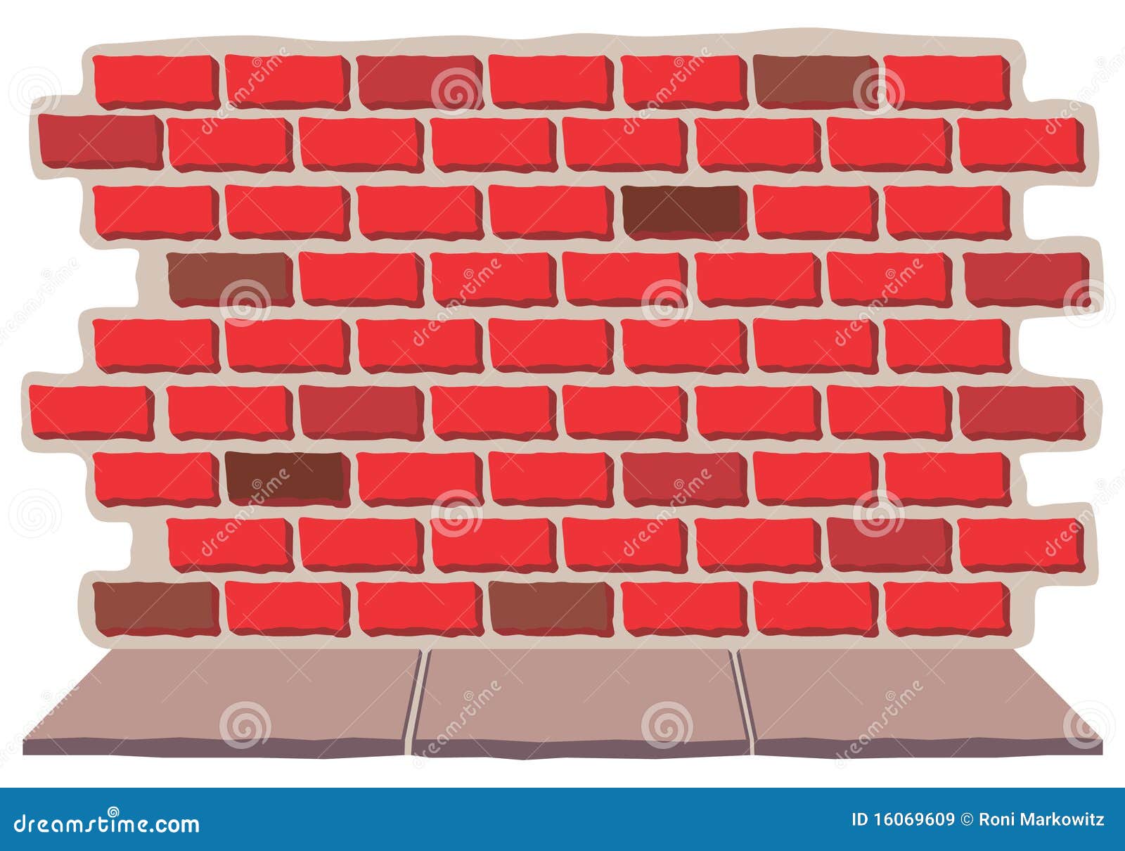 Brick Wall With Sidewalk Royalty Free Stock Images Image 16069609