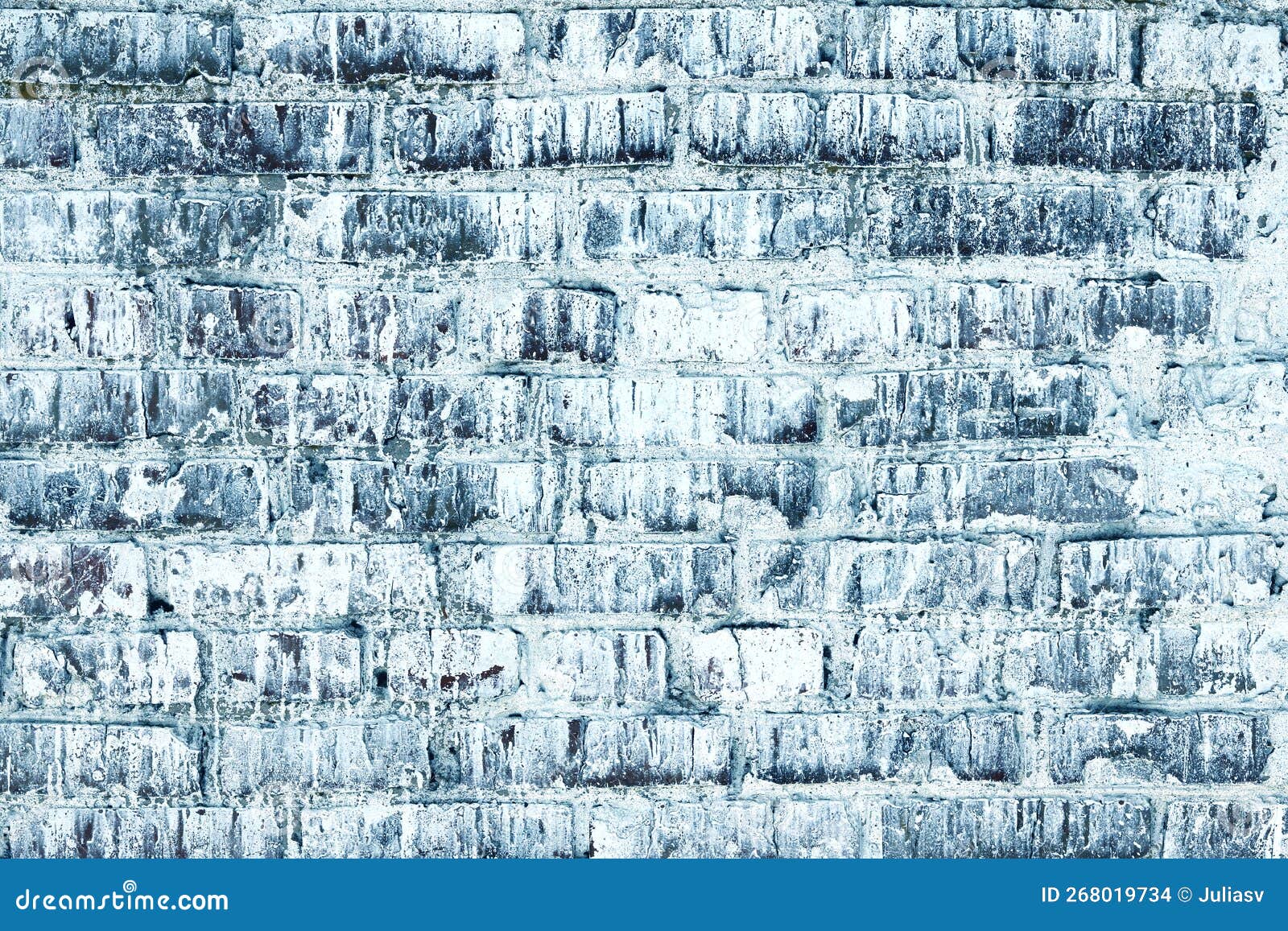 Brick Wall with Unusual Blue Bricks Stock Photo Image of design, pattern 268019734