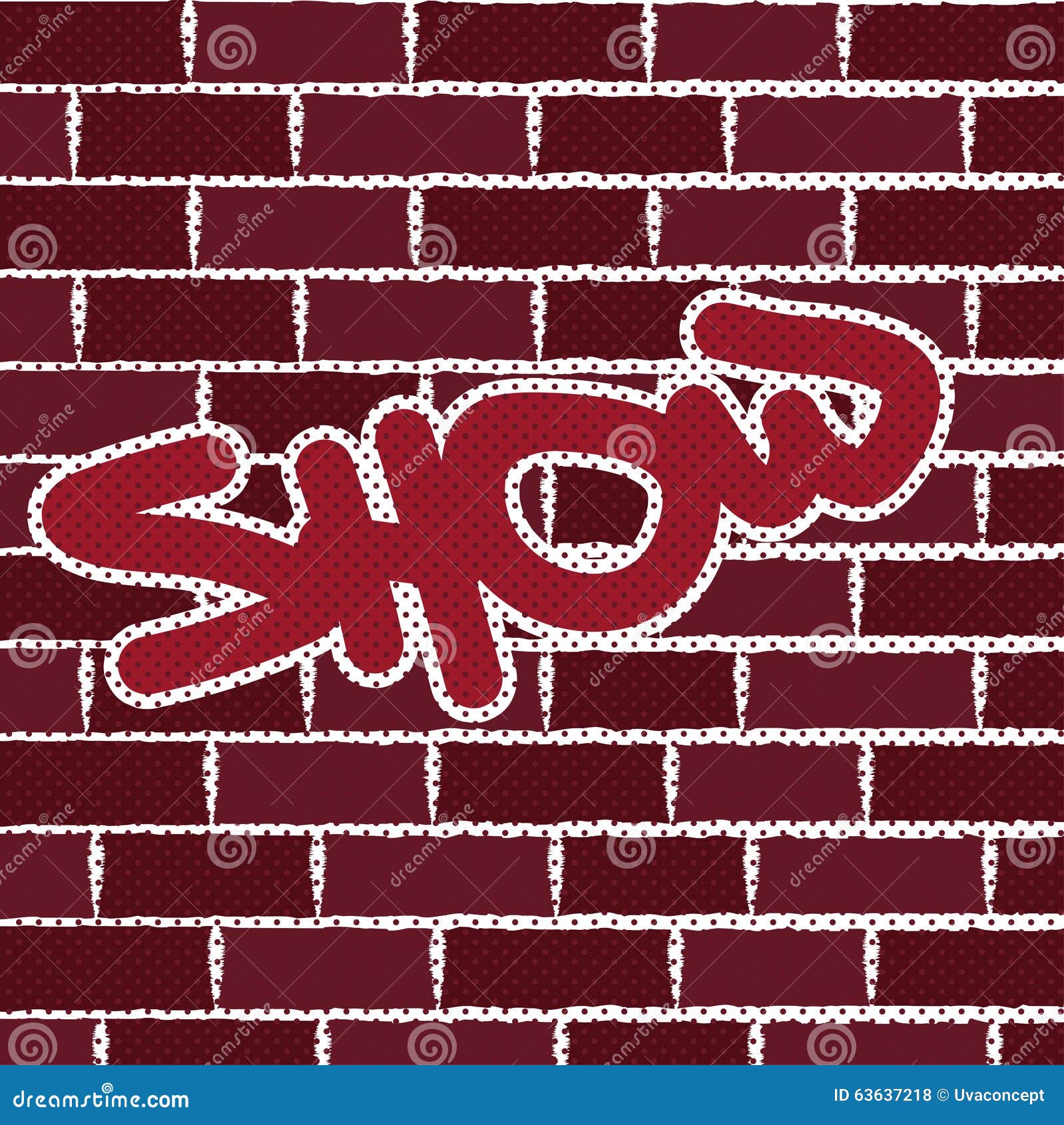 Brick Wall Vector Background Stock Vector - Illustration of brick ...