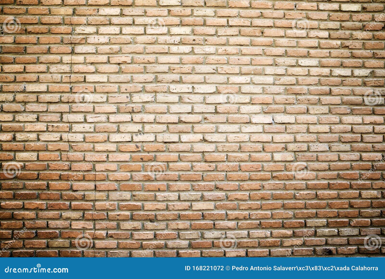 Brick wall view stock photo. Image of construction, build 168221072