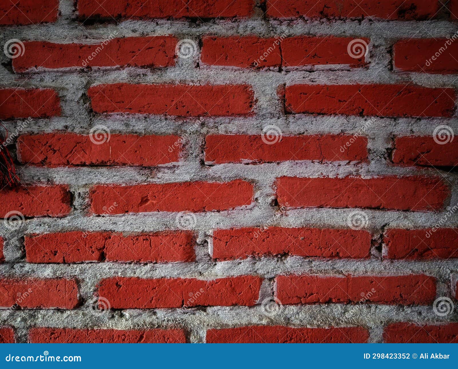 Brick Walls Painted Red and White Stock Photo Image of painted