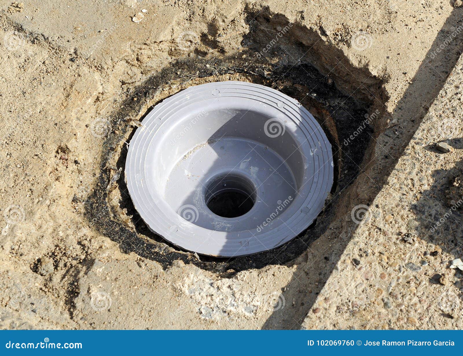 The sinkhole of a yard stock photo. Image of house, hammer 102069760