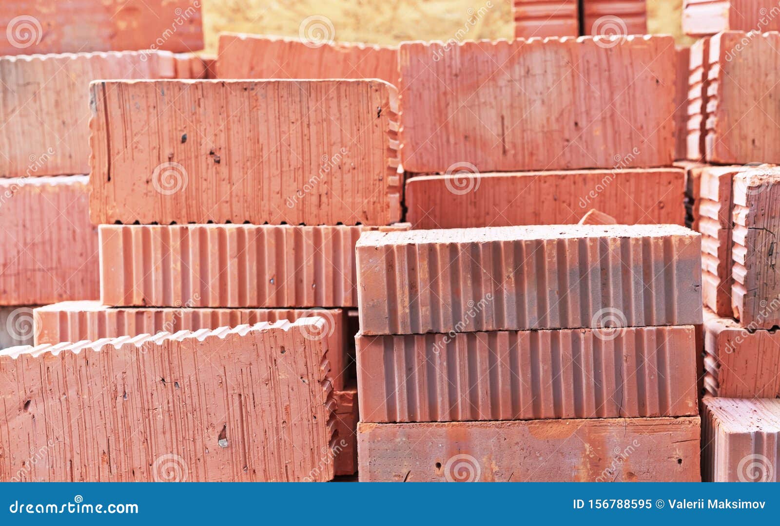 Bricks on the Pallet. Bricks for Building a House Stock Image Image of industrial, repair