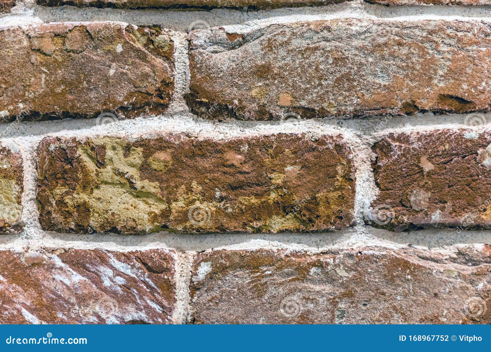brickwork from red clay-baked brick