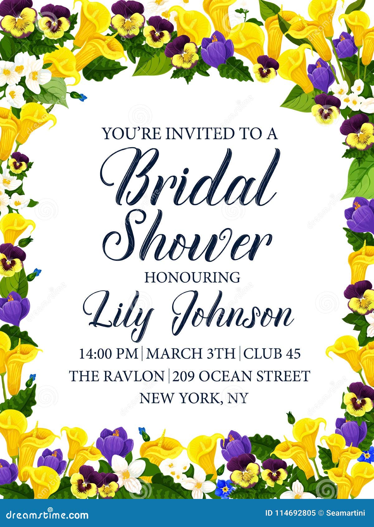 Bridal Shower Party or Wedding Ceremony Invitation Stock Vector Within Free Bridal Shower Banner Template Bridal Shower Party or Wedding Ceremony Invitation Stock Vector Within Free Bridal Shower Banner Template