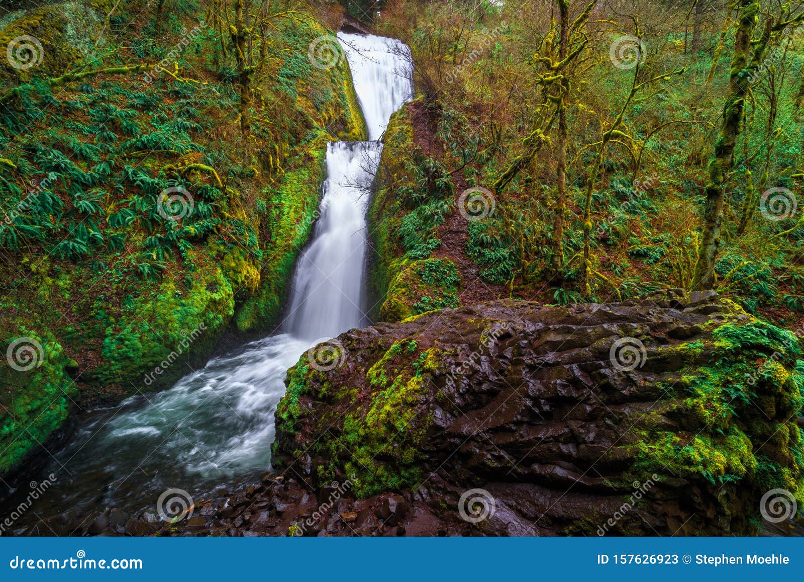 Bridal Veil Falls Columbia River Gorge Stock Image Image Of Pacific Places