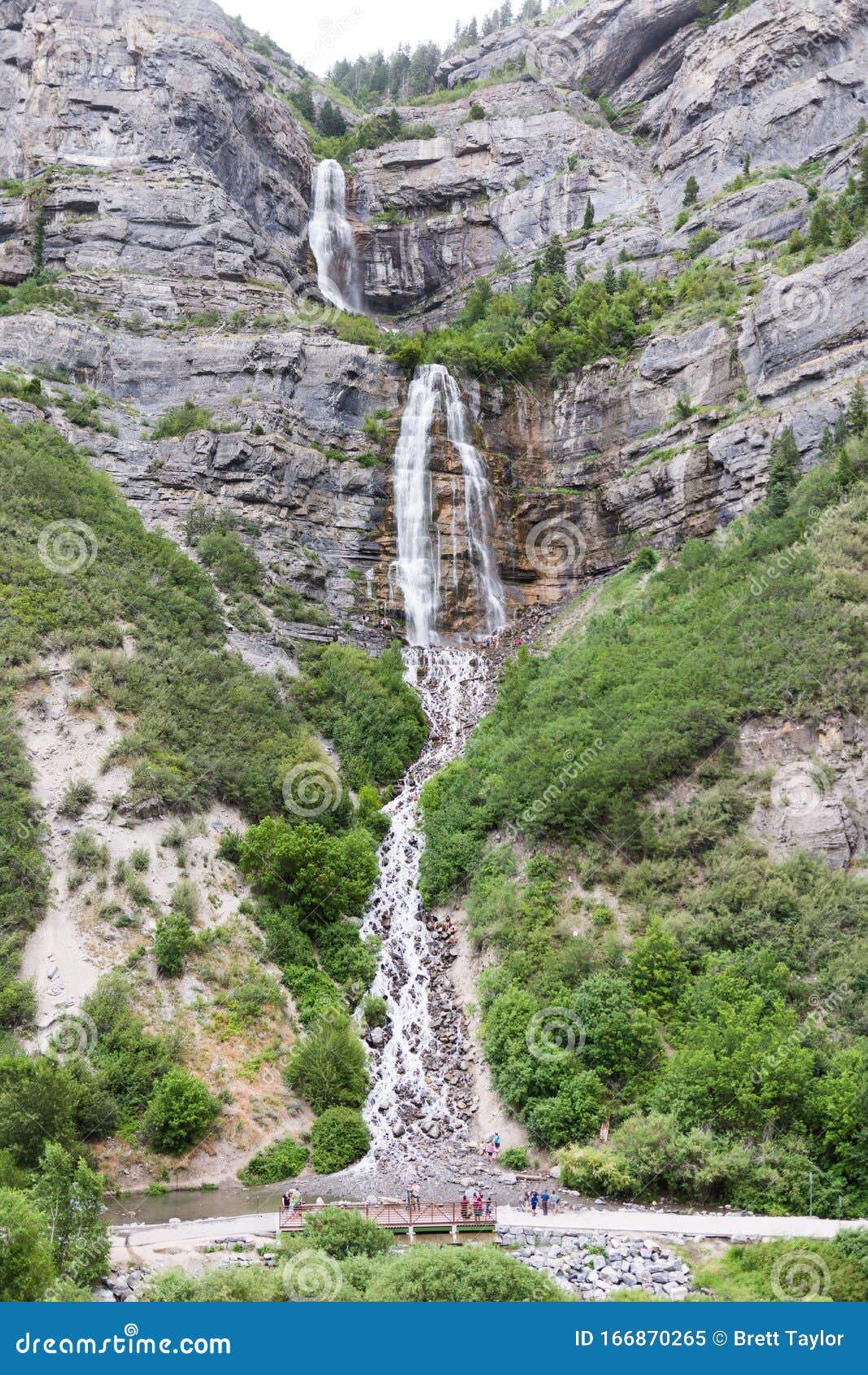 Bridal Veil Falls In Provo Canyon Utah Stock Image Image Of Falling Canyon