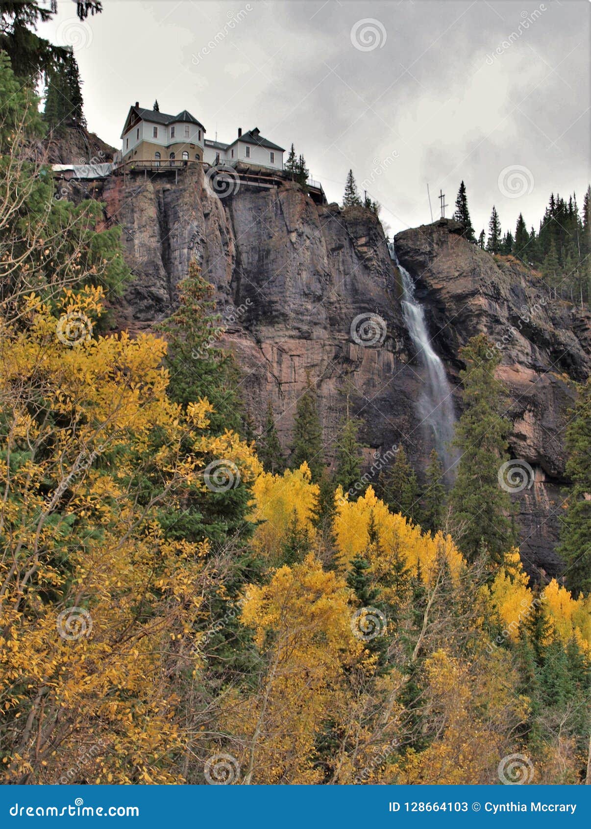 Bridal Veil Falls In Telluride Colorado Stock Image Image Of Foliage Telluride