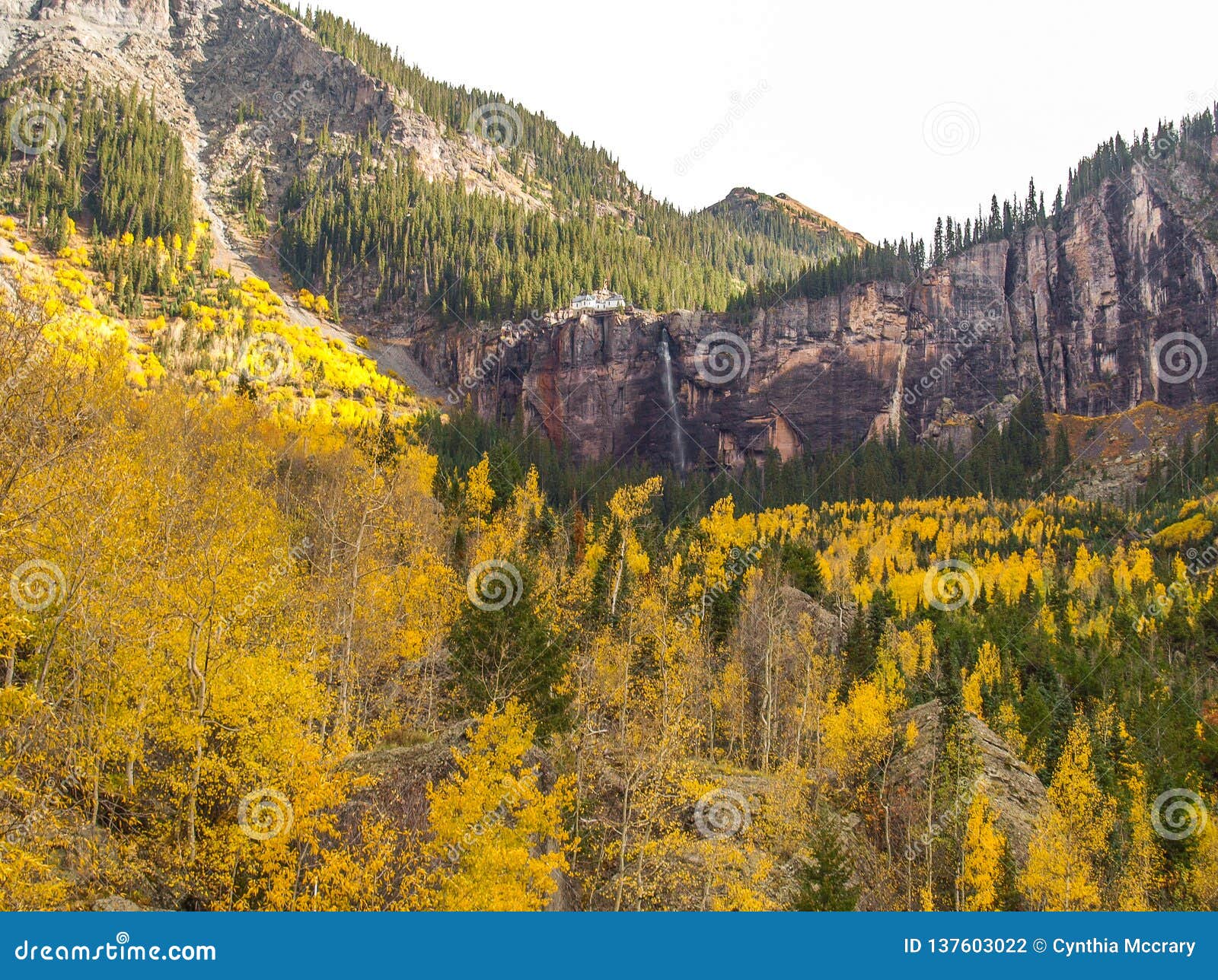 Bridal Veil Falls In Telluride Colorado Stock Photo Image Of Bridal Trail