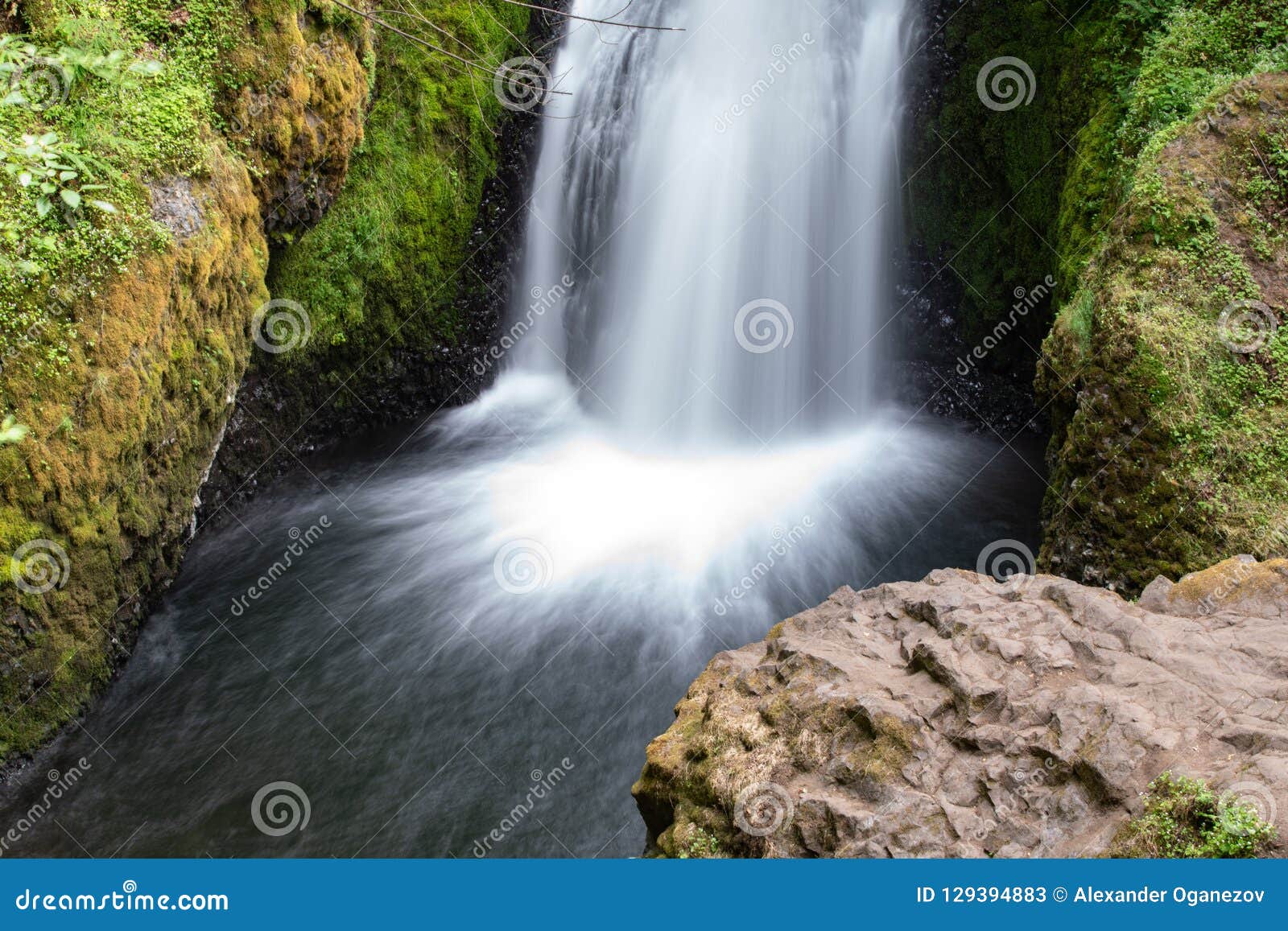 Bridal Veil Waterfall Long Exposure Stock Image Image Of River American