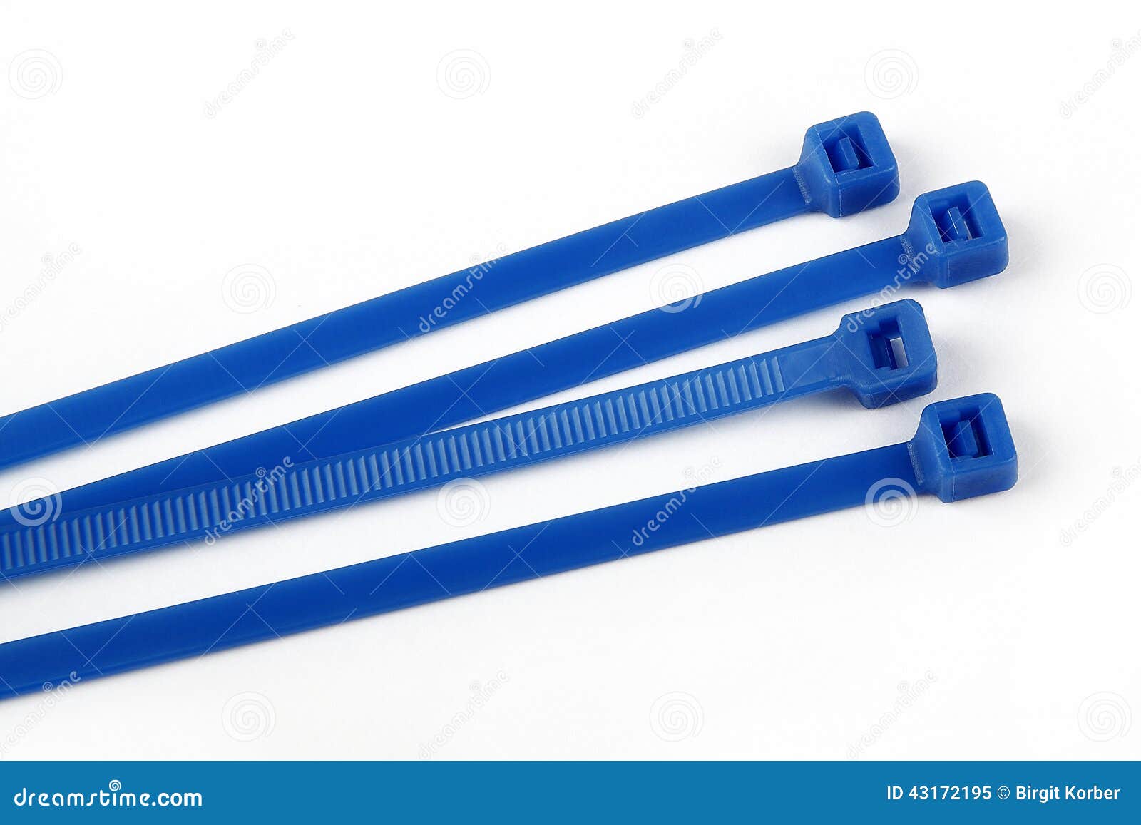 Bridas de plástico en azul imagen de archivo. Imagen de azul - 43172195