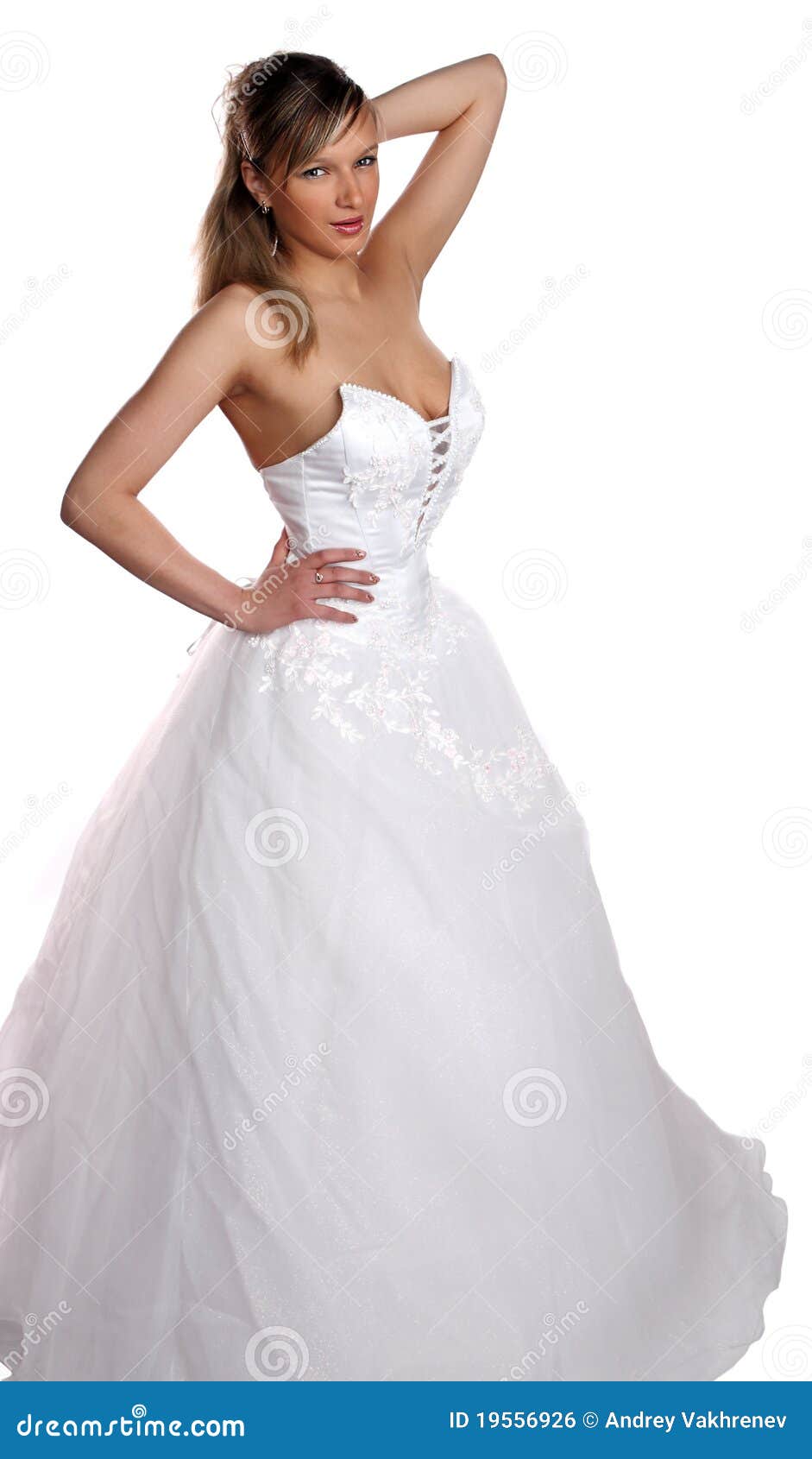 Bride stock photo. Image of beautiful, human, white, look - 19556926