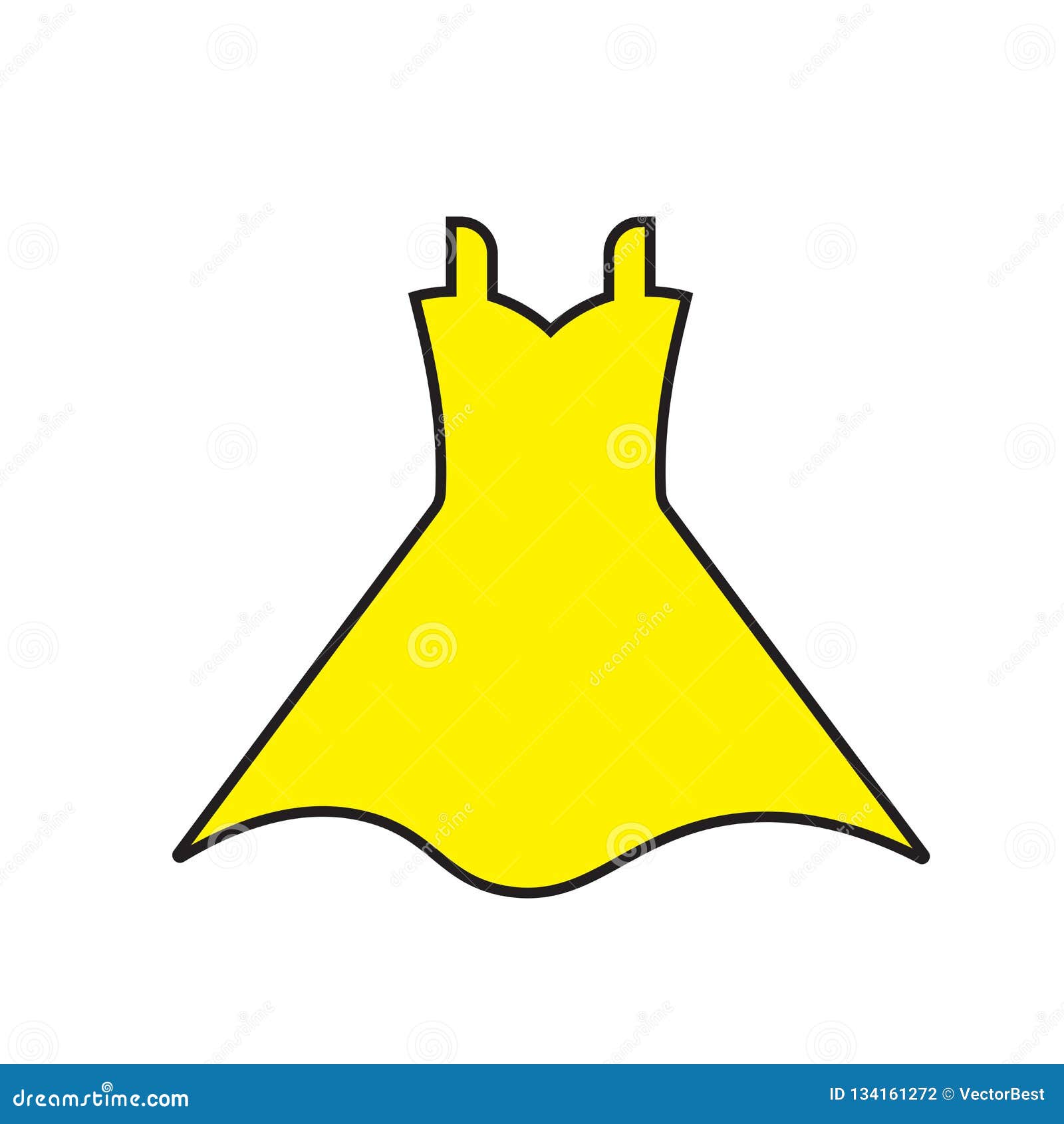 Download Wedding Dress Sign Icon. Elegant Bride Symbol. Vector ...