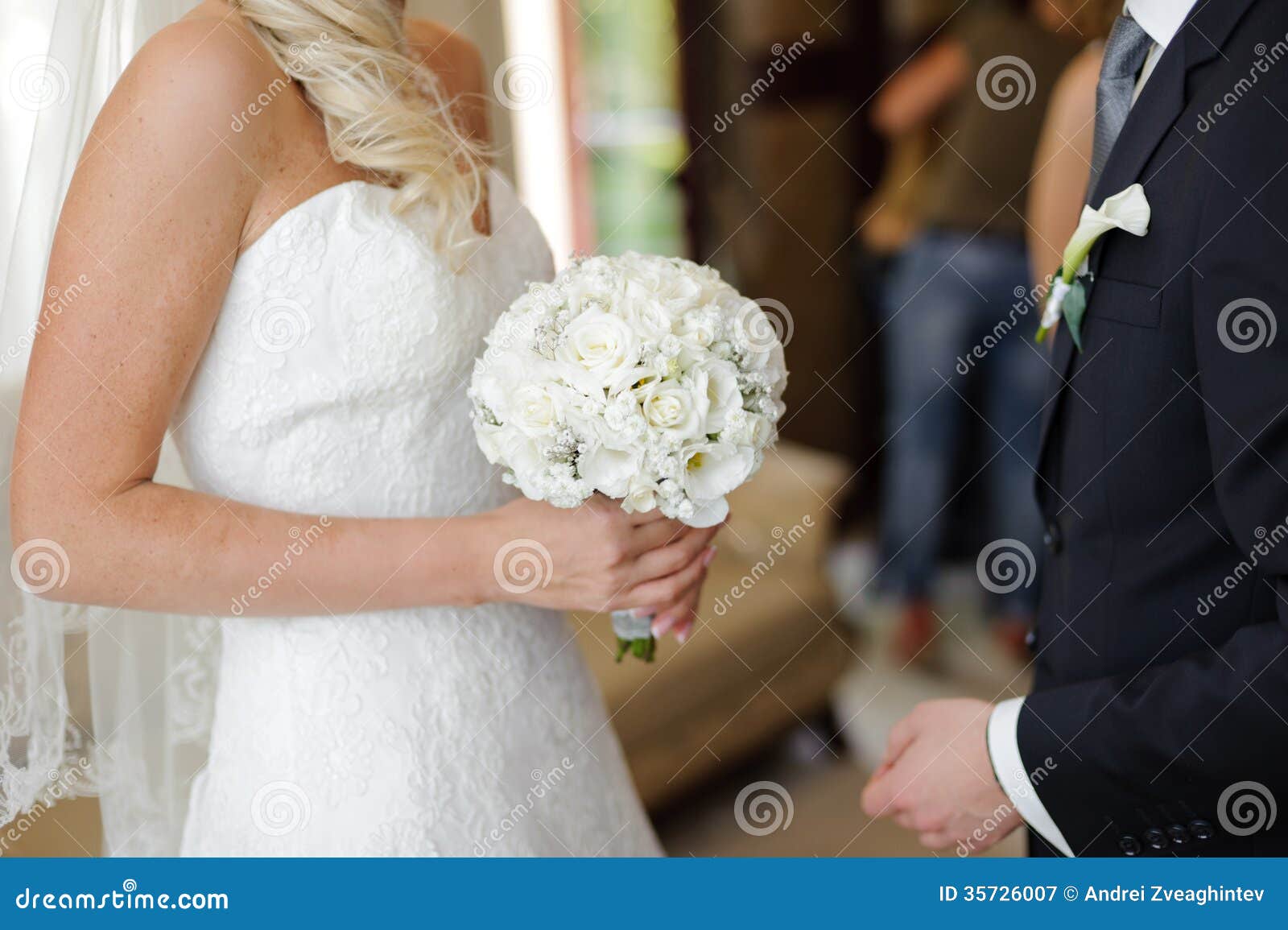 Bride and Groom before Ceremony Stock Image - Image of nature, groom ...