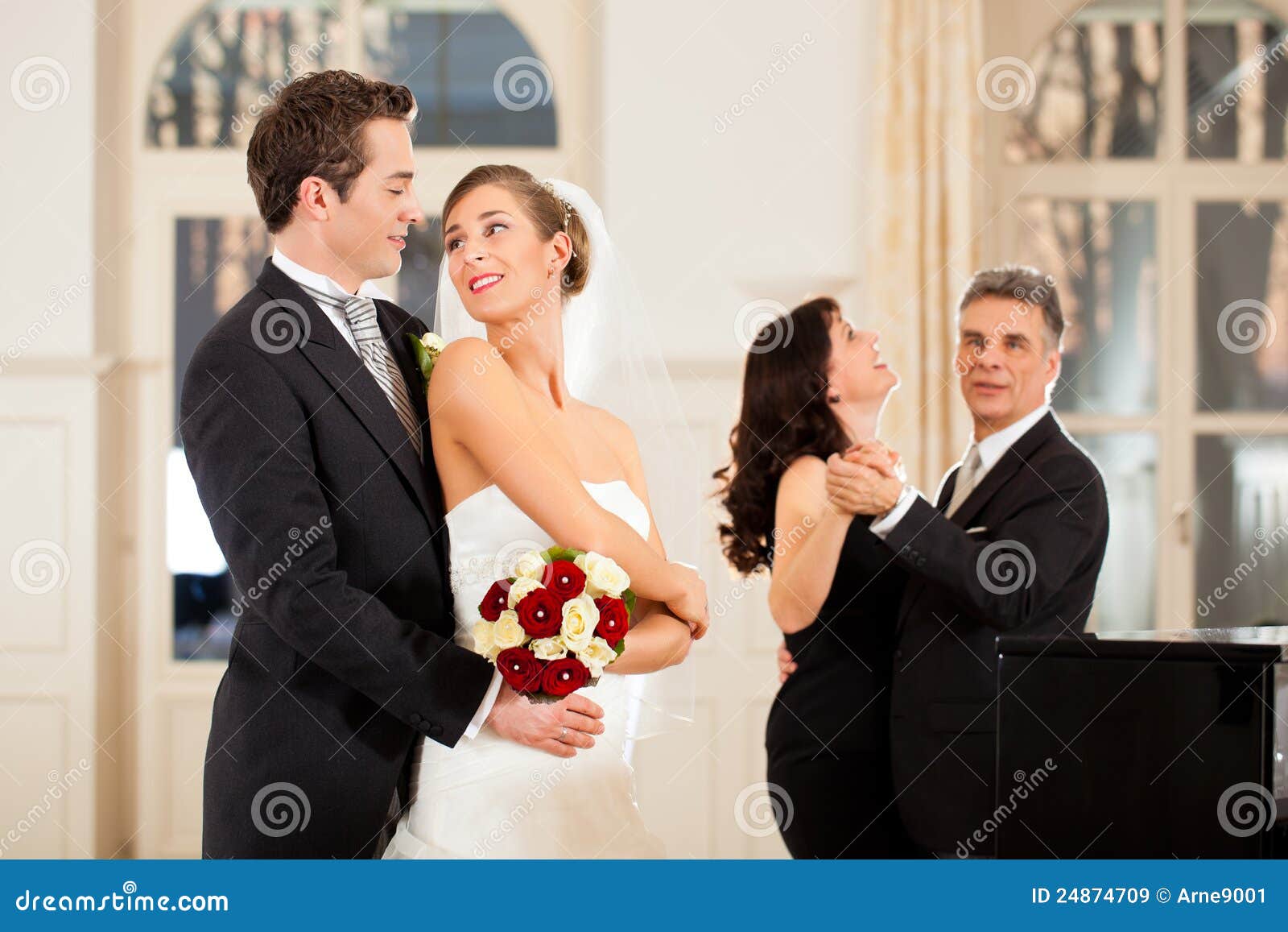 Bride and Groom Dancing the First Dance Stock Image Image of waltz