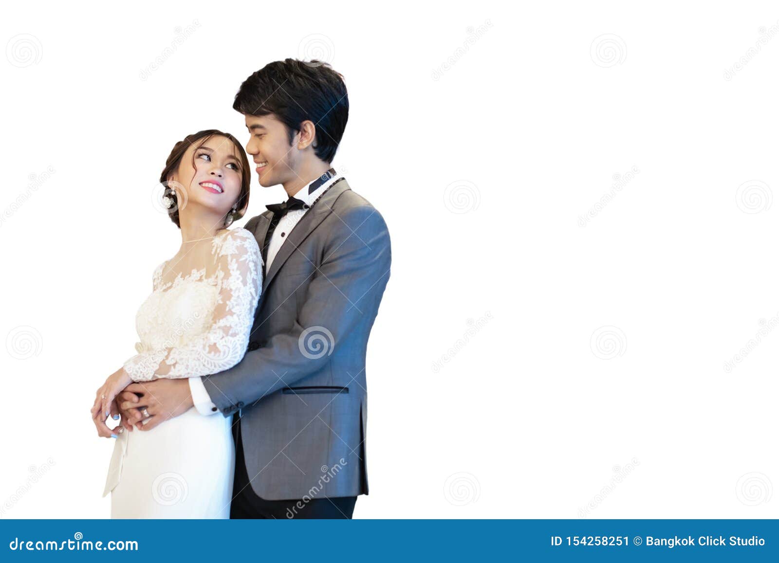 Asian Bride Standing and Poses Stock Photo - Image of bride, chair:  164798610